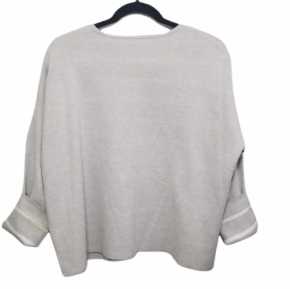 Eileen Fisher Organic cotton, Doubleknit reversible sweater, size M - Picture 4 of 8